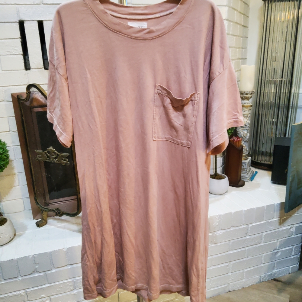 MATE Casual Pink T-Shirt Dress